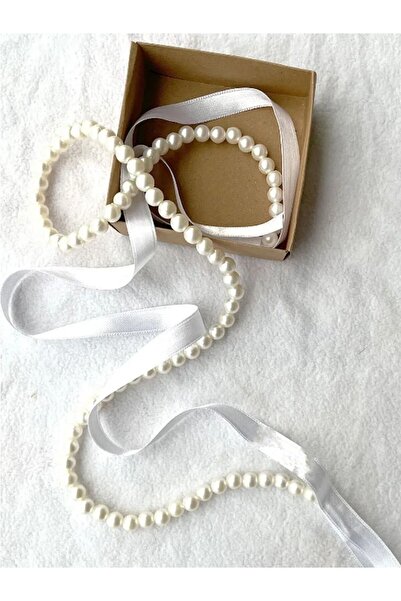 imzatasarım شريط خاتم مرصع باللؤلؤ غير مطبوع (بدون اسم)