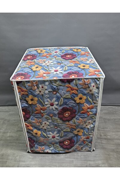 Başak Ev Tekstili Fabric Textured Pvc Washing & Dryer Cover – Waterproof, Durable, and Modern Design
