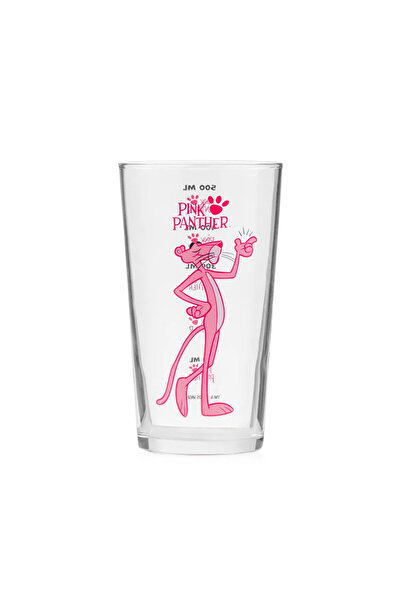 LC Waikiki Pembe Panter Baskılı Cam Bardak 570 ml