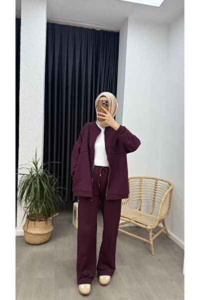 Minharir Three-Thread Hijab Two-Piece Set – Comfortable Fit, Casual Combination