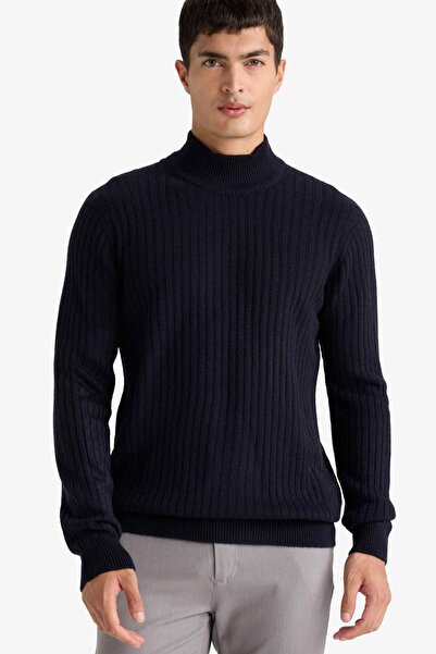 DeFacto Standard Fit Turtleneck Knit Sweater F4623Ax25Wn