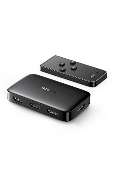 Ugreen 3-in-1 4K@30Hz HDMI Uzaktan Kumandalı Switch, 80125