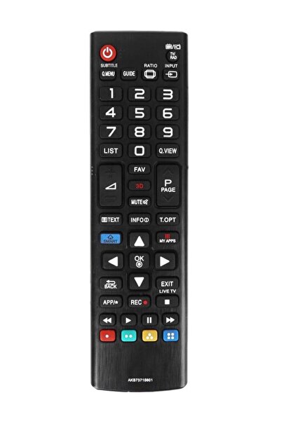 Generic جهاز تحكم عن بعد لاسلكي بديل للتلفزيون الذكي LG HD LED - أسود