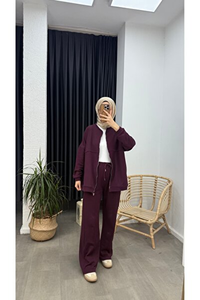 Minharir Three-Thread Hijab Two-Piece Set – Comfortable Fit, Casual Combination