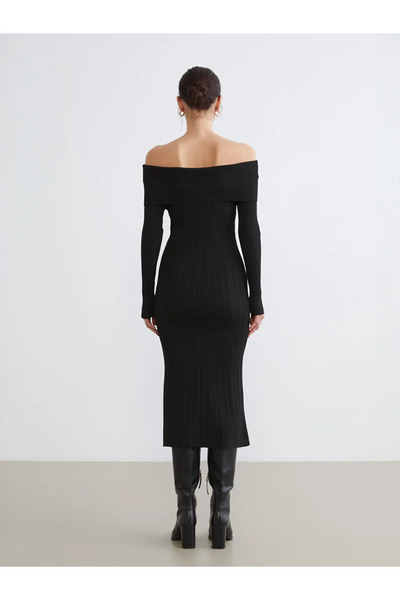 LC Waikiki Boat Neck Knitwear Dress