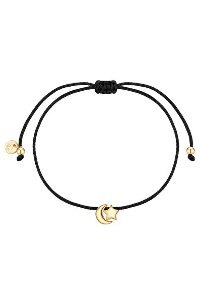 Glanzstücke München Textilarmband Armband Sterling Silber gelbgold Textil (sc...
