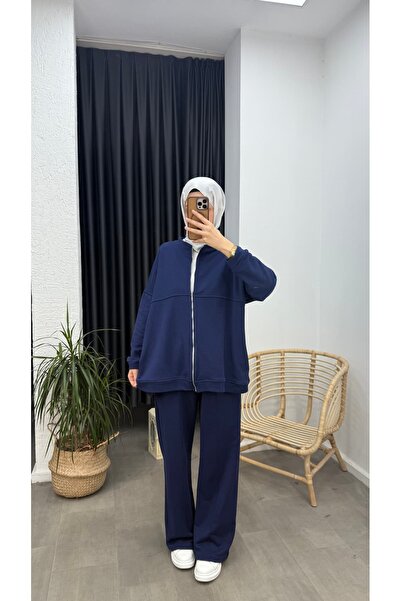 Minharir Three-Thread Hijab Two-Piece Set – Comfortable Fit, Casual Combination