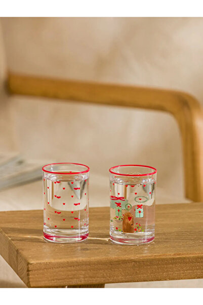 LC Waikiki Printed Glass Cup Set of 4, 125 ml