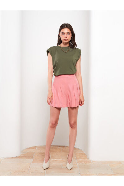 LC Waikiki Ψηλόμεσο ίσιο γυναικείο σορτς