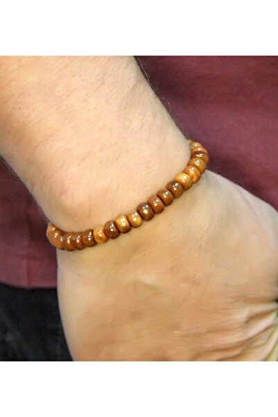 esha Natural Kuka Tree Men's Elevating Adjustable 33-Bead Rosary Bracelet Eub122