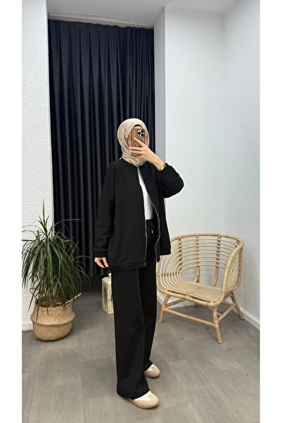 Minharir Three-Thread Hijab Two-Piece Set – Comfortable Fit, Casual Combination