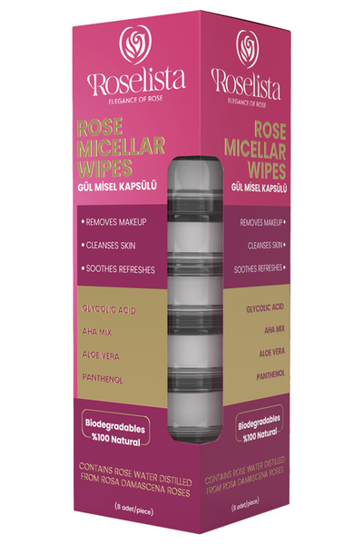 Gül Misel Kapsülü AHA’lı Bas Aktive Cilt & Makyaj Temizleyici 8x7,5 ml