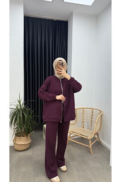 Minharir Three-Thread Hijab Two-Piece Set – Comfortable Fit, Casual Combination