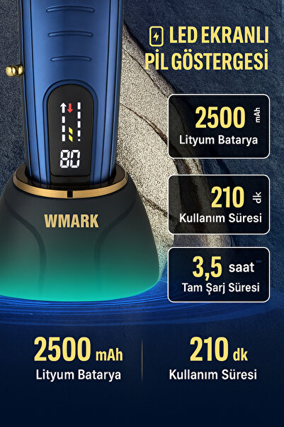 Wmark Brushless Hair Clipper (USB şarjlı) Saç Ve Sakal Makinesi NG-8060