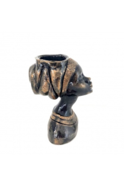 STYLUX Decorative vase "Goldy" - elegant golden design, premium interior decoration