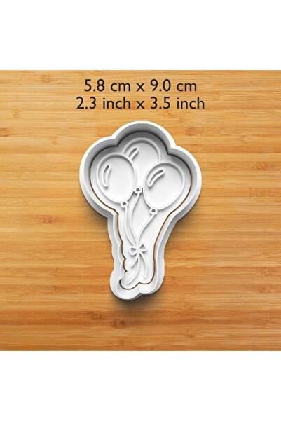 Hobist Balloons Set of 4 Cookie and Sugar Dough Molds