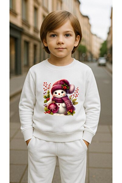 playwear Παιδικό Φούτερ Σετ με στάμπα ΧΙΟΝΑΝΘΡΩΠΟΣ για Κορίτσια και Αγόρια με...