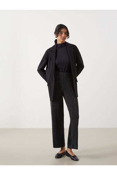 LC Waikiki Vizyon New Season Standard Fit Shiny Look Women's Trousers