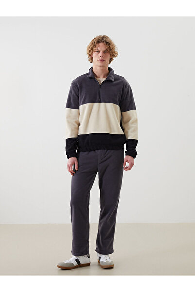 LC Waikiki Світшот для чоловіків з високим коміром, довгими рукавами та кольоровими вставками - W4M556Z8