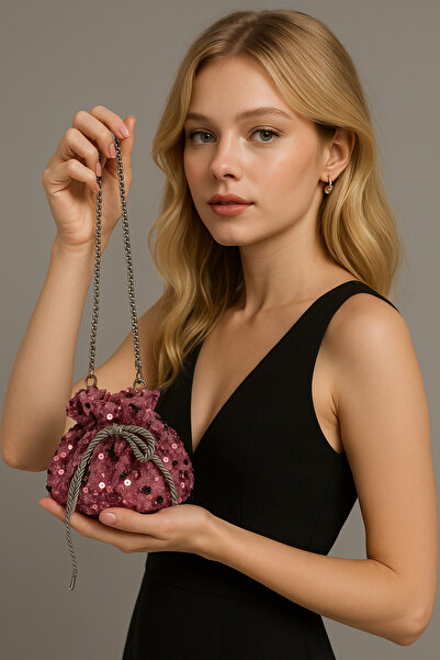 MER HOME Sequined Hand, Makeup, Evening Bag, Evening Dress Ball Bag