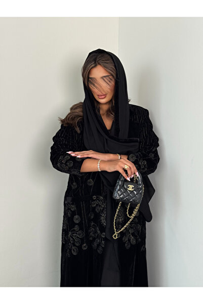 AYA MWT556 - Embroidered Velvet Abaya