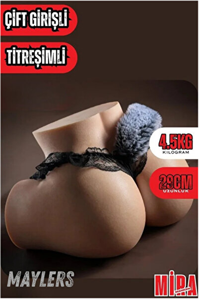 Yeni Nesil Anal Vajinal Titreşimli 4.5 Kg 28 Cm Çift Girişli Ultra Realistik Kalça