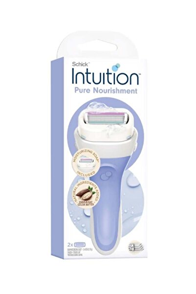 Schick Intuition Women's Razor Blade with Cocoa Butter - Smooth, Safe Hair Removal, 2 Pieces