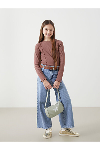 LC Waikiki Pantaloni de jeans pentru fete LCW Kids cu talie elastică reglabilă