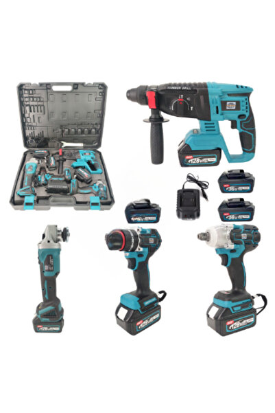 German Meister Trusă Scule Electrice German Meister, 4 Piese, 3 Acumulatori 3...