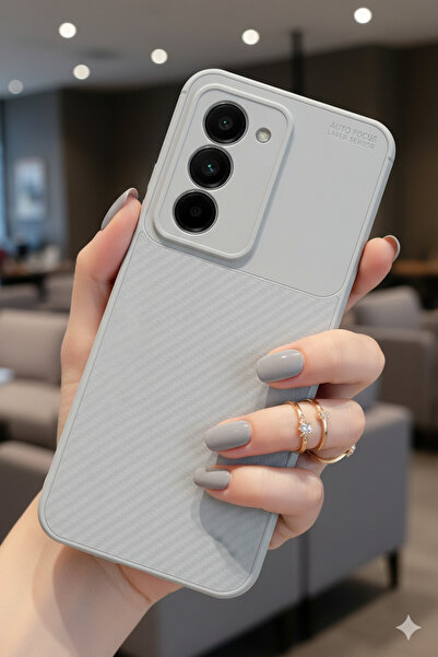 Hatreds Xiaomi Redmi 15 Uyumlu Kılıf Karbon Detaylı İnce Yapılı Kamera Koruma...