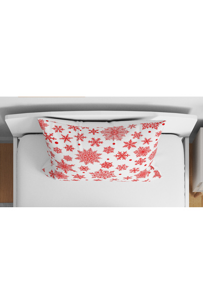 Home New Year Snowflake Themed 3D Digital Printed Single Person Duvet Cover Set Without Sheets Sleeping Set