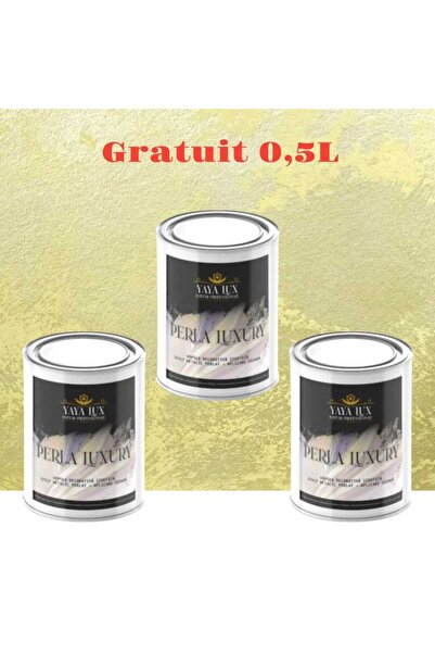 YaYa Color Promotional Package 1.5 Liters Luxury Decorative Paint – Perla Luxury Imperial Yellow