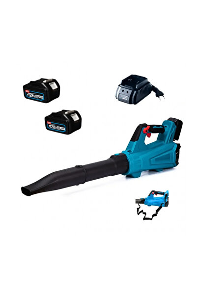 German Meister Suflantă pentru Frunze cu 2 Acumulatori 128V Max, 8Ah, 200 km/...