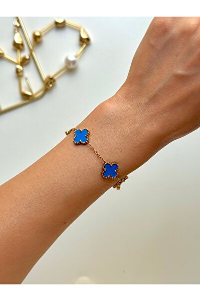 YOUES JEWELRY 316L Steel Gold Double Sided Bracelet