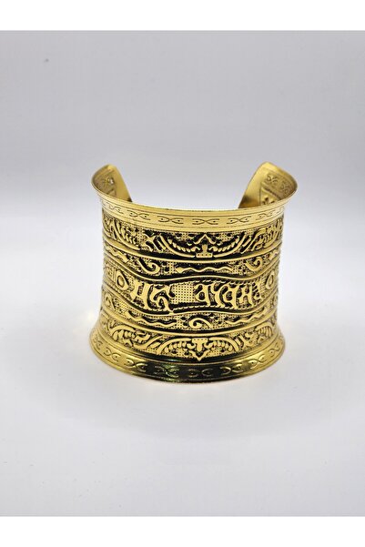 SENFONİ BUJİTERİ Vintage- Retro Engraved Carved Wide Cuff Bracelet
