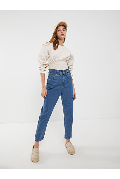 LC Waikiki Dámské džínové kalhoty Mom Fit Straight