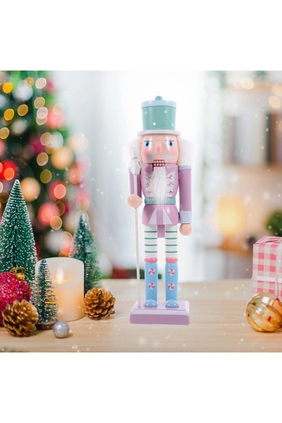 Fillikutum 25 cm Ahşap Fındıkkıran Figür – El Yapımı Yılbaşı Dekoru, Dekorati...