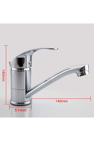 ITALOMIX Modern kitchen faucet, chrome finish, single lever, hot/cold water, 360° rotation
