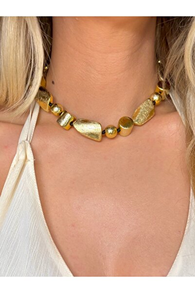 YOUES JEWELRY Kadın Modern Tasarım Zincir Parlak Asimetrik Boncuk Tam Tur Kad...