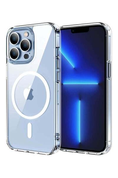 NEONI جراب TPU شفاف مغناطيسي لهاتف iPhone 13 Pro - ممتص للصدمات، مضاد للخدش، ...