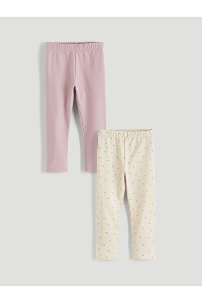 LC Waikiki New Season Elastic Waist Girls' Leggings 2-Piece