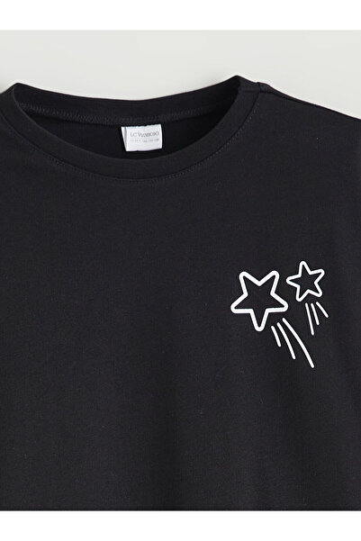 LC Waikiki New Season Crew Neck Girls' Pajama Set