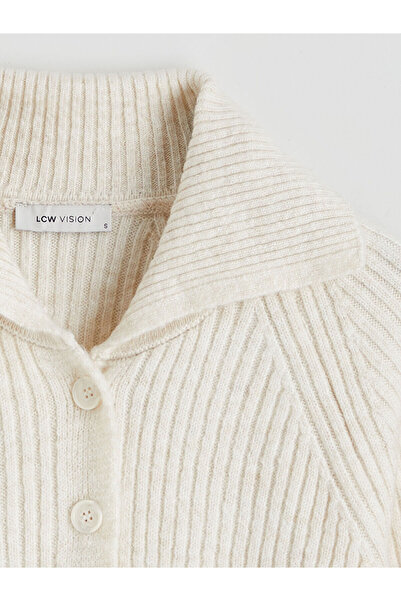 LC Waikiki New Season Polo Neck Women's Knitwear Cardigan