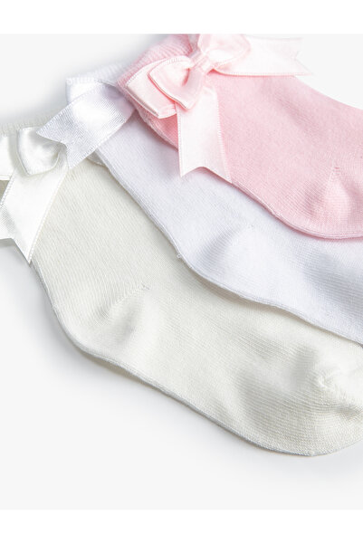 Koton Bow-Tie Cotton 3-Piece Socks Set