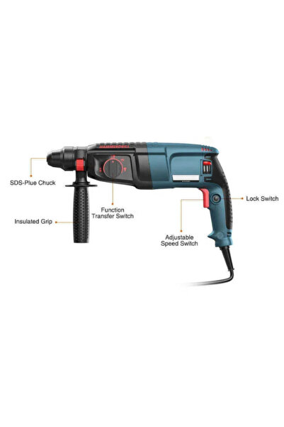 LEIHMANN 800W Rotary Hammer Set, Multifunctional, with Carrying Case