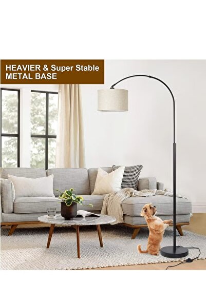 Tiokkss Floor Lamp with Remote Control & APP, Modern Floor Lamp with Bulb,Tall Lamp for Living Room