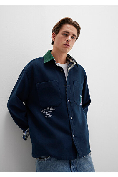 Mavi Double-Sided Navy Blue Shirt Loose Fit / Relaxed Fit 0211783-80872