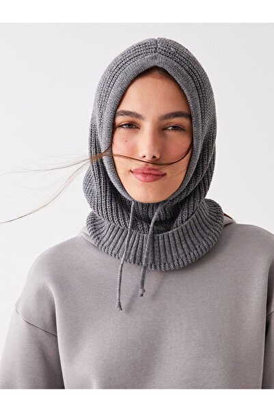 LC Waikiki Azestrend Yeni Sezon Bağcıklı ve Boyunluklu Kadın Triko Bere