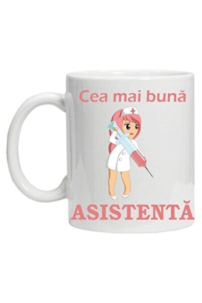 CRD PRINT Cană personalizată inscripționată cu textul „cea mai bună asistentă...