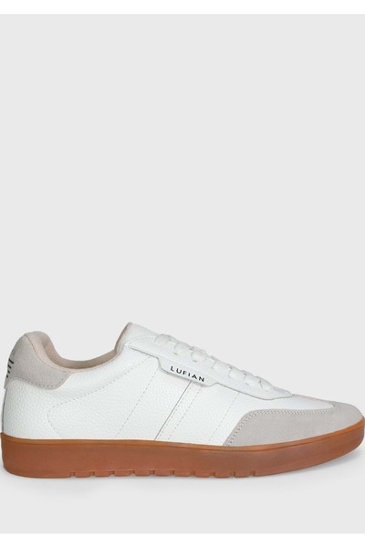 Lufian 112230231 Brian Sneaker Erkek Deri Ayakkabı BEYAZ